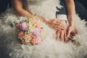 Feathered Bridal Skirt